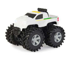 TOMY JOHN DEERE 6INCH(15CM) MONSTER TREADS LIGHTS & SOUNDS VEHICLE PICK-UP TRUCK