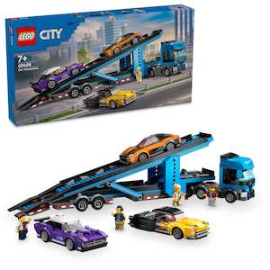 Toy: LEGO 60408 City Car Transporter Truck With Sports Cars