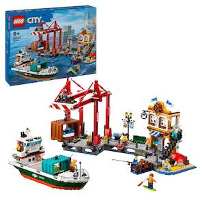 LEGO 60422 City Seaside Harbor With Cargo Ship