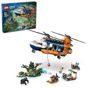 Toy: LEGO 60437 City Jungle Explorer Helicopter At Base Camp