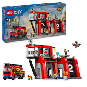 Toy: LEGO 60414 City Fire Station With Fire Truck