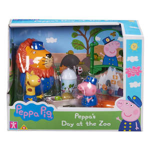 Peppa Pig Theme Playset Peppa's Day At The Zoo