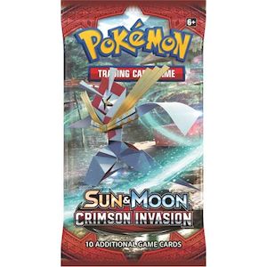 Pokemon Trading Card Game Sun & Moon Crimson Invasion Booster Pack Assorted Styles