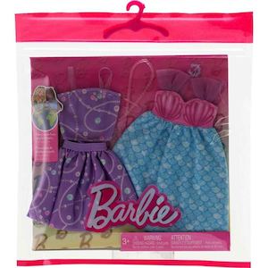 Toy: Barbie Fashions 2 Pack Mermaid-Themed Dress Set