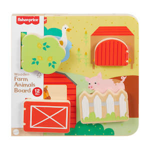 Fisher Price Wood Farm Animal Board