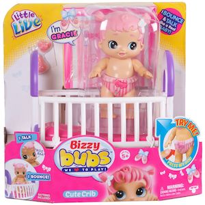 Little Live Pets Bizzy Bubs Playset Cute Crib