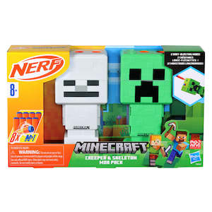 Nerf Minecraft Creeper And Skeleton Pack