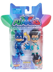 Pj Masks Light Up Hero Vs Villain Figure 2 Pack Catboy And Romeo