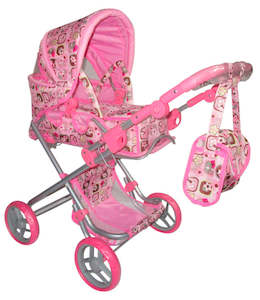 Toy: Playworld Pink Dolls Pram Large