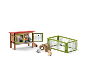 Schleich Farm World Rabbit Hutch Set