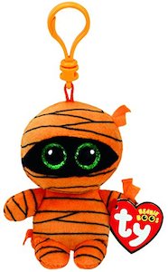 Ty Beanie Boos Clip On Mask The Mummy Orange