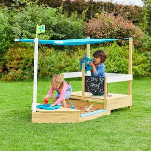 TP619 Ahoy Wooden Play Boat Sandpit