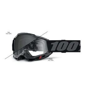 Motorcycle or scooter: 100% Accuri 2 Desert OTG/UTV/ATV Goggle Black – Photochromic Lens