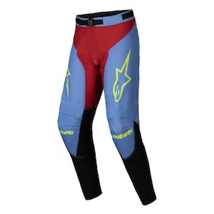 Motorcycle or scooter: Alpinestars Racer Ocuri Pants Blue/Red/Yellow Fluoro