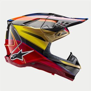 Alpinestars Supertech S-M10 Era Gold/Yellow/Rio Red Gloss