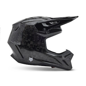 Fox V3 Rs Carbon Solid Helmet Mips Ce Black