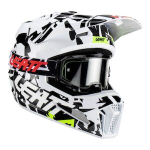 LEATT HELMET KIT MOTO 3.5 V23 Zebra