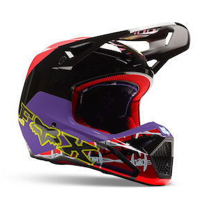 Fox V1 Barbed Wire Helmet Mips Se Ece Black/red