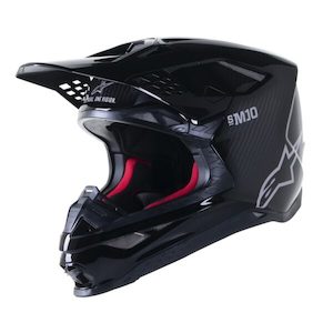 Motorcycle or scooter: Supertech S-M10 Helmet Black Gloss Carbon