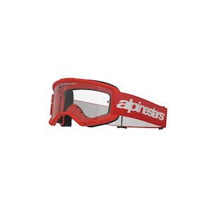 Vision 3 Wordmark Goggle Red – Clear Lens