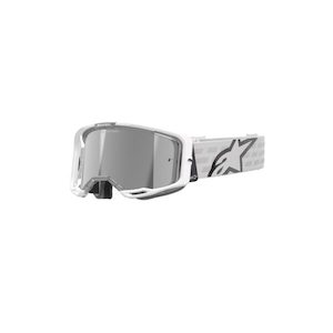 Vision 8 Corp Goggle White – Mirror Silver Lens