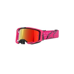 Vision 8 Corp Goggle Pink – Mirror Red Lens