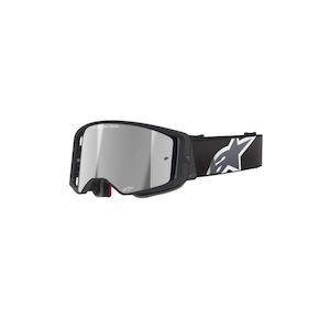 Motorcycle or scooter: Supertech Corp Goggle Black/Grey – Mirror Silver Lens