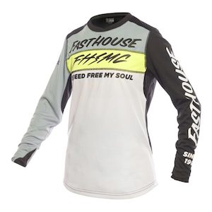 Motorcycle or scooter: Womens Elrod Evoke Jersey Skyline/White