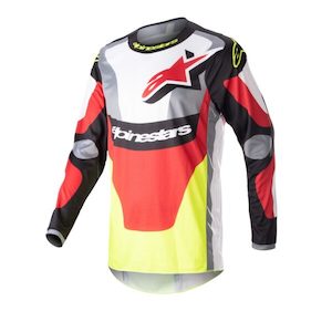 Fluid Agent Jersey Black/Mars Red/Yellow Fluoro