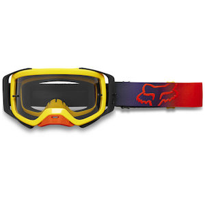 Motorcycle or scooter: Fox Airspace Fgmnt Goggles Black Yellow