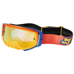 Motorcycle or scooter: Fox Airspace Rkane Goggles Orange Blue