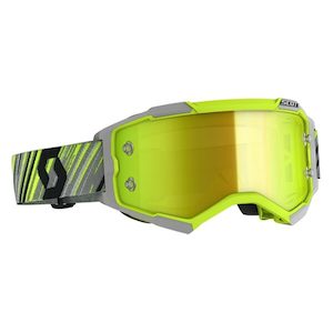 Motorcycle or scooter: Fury Goggle Yellow/Grey Yellow Chrome Works Scott