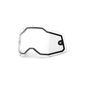 100% Racecraft 2/Accuri 2/Strata 2 Dual Pane Lens – Clear