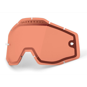 Motorcycle or scooter: Racecraft/Accuri/Strata Dual Vented Lens – Rose