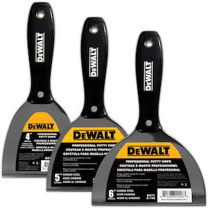 Joint Knives: DEWALT CARBON STEEL PUTTY KNIFE PLASTIC HANDLE