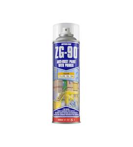 Action Can - Galv: ZG90 ANTI-RUST PAINT 500ml YELLOW - RAPID DRY