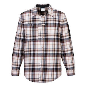 KX3 Check Flannel Shirt Brown Check- KX370