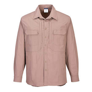 Clothing Shirts: Utility Stretch Long Sleeve Shirt - MS106