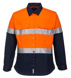 Hi-Vis Ladies Shirt L/S D/N- ML108