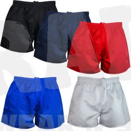 Mens 1603 100% Polyester Rugby Shorts (No Pockets)