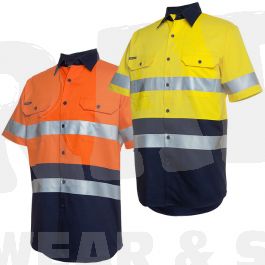 6HSS JB HI Vis S/S Day/Night 190G Shirt