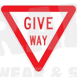 Give Way - Triangle Sign - Reflective - Composite