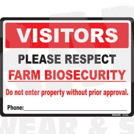 Farm Biosecurity - Phone Before Entering Sign