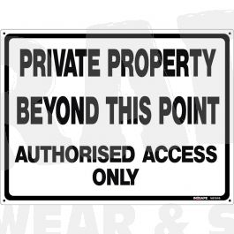 Private Property Beyond This Point Sign