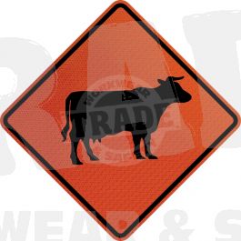 TW6A - Picture of Cow / Stock Sign - Composite