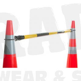 Work clothing: Extendable Cone Barrier - Black/Yellow 1.3 2.2mtr