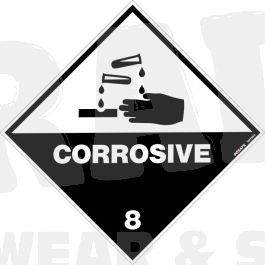 Hazchem - Corrosive Sign - Class 8