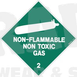 Hazchem CO2 Non-Flammable Non-Toxic Gas Sign