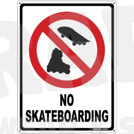 Skate Board Sign - No Skating