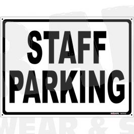 Staff Parking Sign